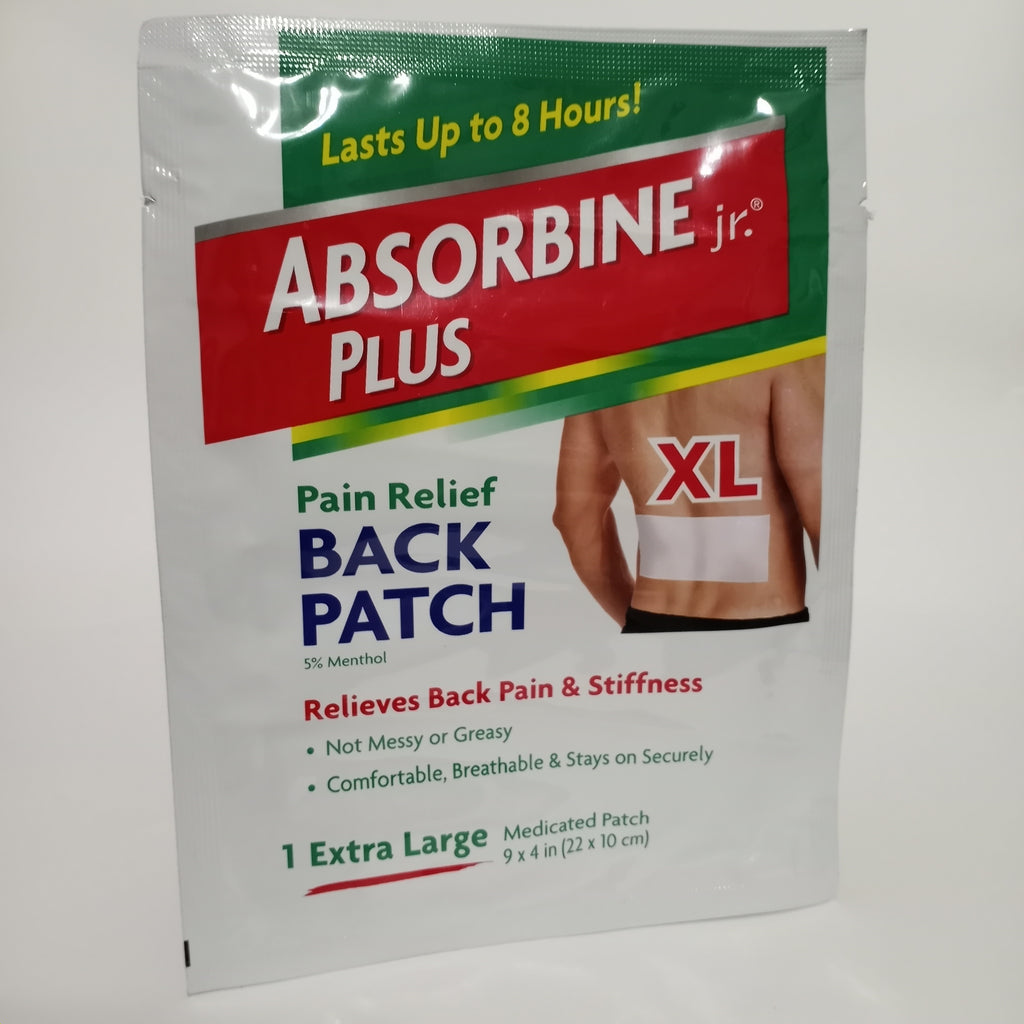 Absorbine jr. Plus Pain Relief Back Patch XL 5% Menthol